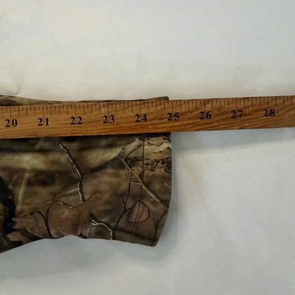 Field & Stream Realtree Camo Softshell Jacket Mens L Zip Hydro No Scent Hunting